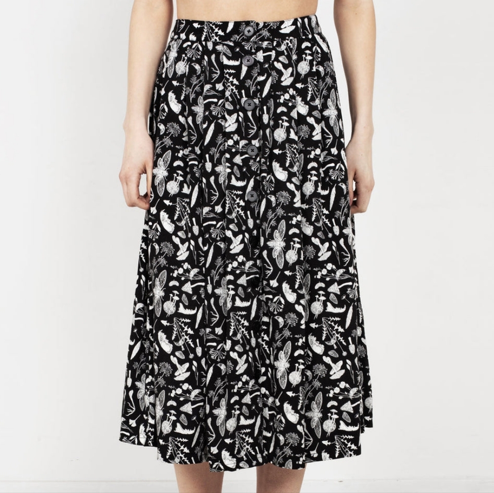 Disturbia Earth Magick Button Up Skirt - US 10 UK 14